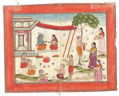 Lot 350 - TWO SCENES WITH KRISHNA