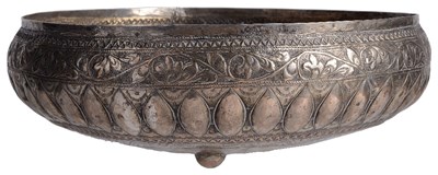 Lot 363 - A WHITE METAL BOWL