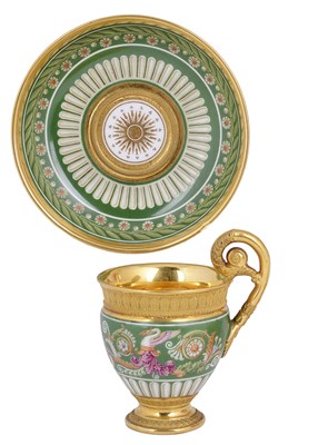 Lot 440 - A NAST (PARIS) CABINET CUP AND SAUCER