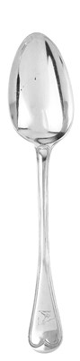 Lot 538 - A SET OF ELEVEN VICTORIAN SILVER TABLESPOONS