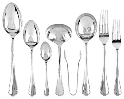 Lot 565 - A SET OF TABLE SILVER