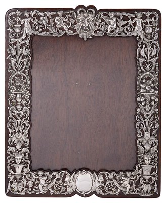 Lot 590 - A VICTORIAN SILVER-MOUNTED PHOTOGRAPH FRAME