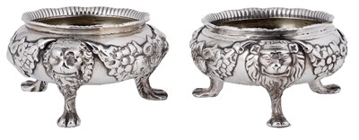 Lot 633 - AN IRISH SILVER SALT CELLAR