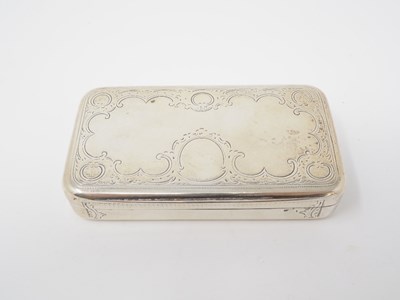 Lot 649 - AN AUSTRIAN SILVER SNUFF BOX