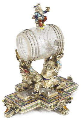 Lot 696 - AN AUSTRO-HUNGARIAN SILVER-GILT