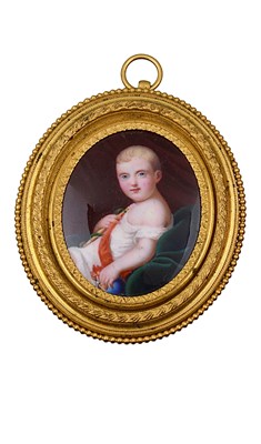Lot 702 - A PORTRAIT MINIATURE OF THE KING OF ROME