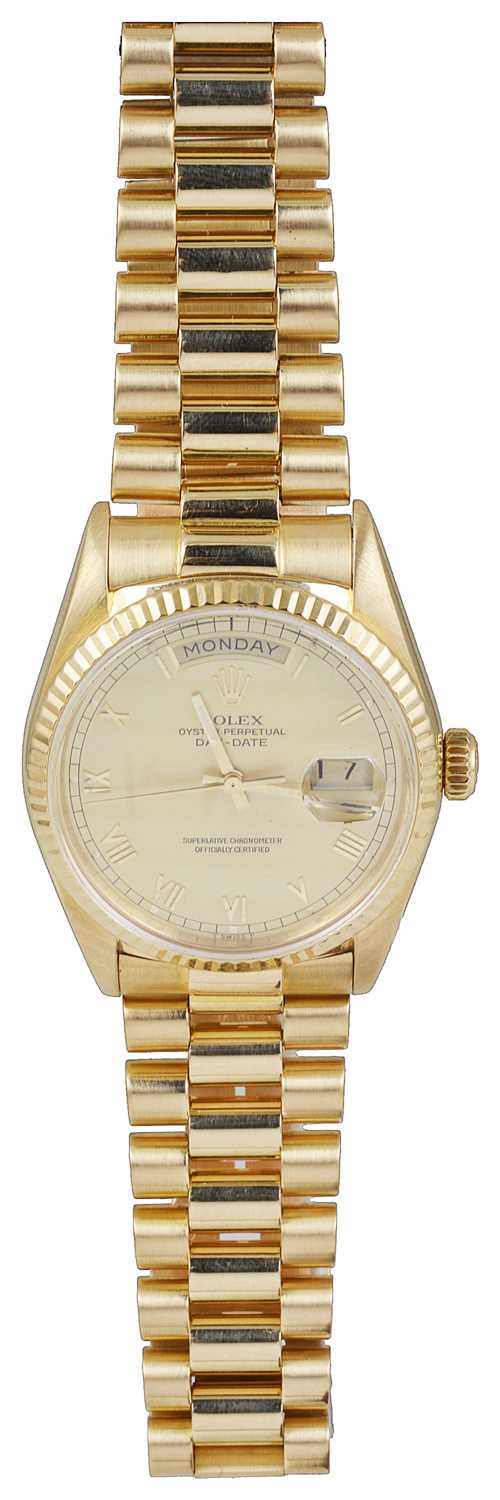 Lot 707 - ROLEX, OYSTER PERPETUAL DAY-DATE, REF. 18038