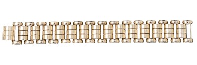 Lot 716 - NINE CARAT GOLD RETRO BRACELET