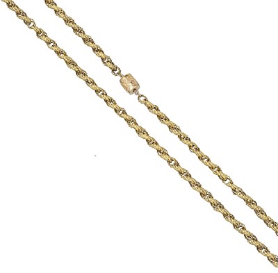 Lot 723 - GOLD LONG CHAIN