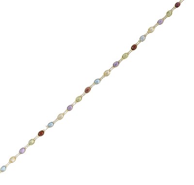 Lot 727 - MULTI COLOURED GEMSTONE NECKLACE