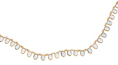 Lot 351 - BLUE TOPAZ NECKLACE