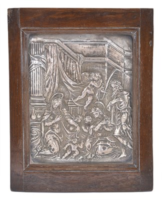 Lot 87 - A GERMAN SILVER PANEL