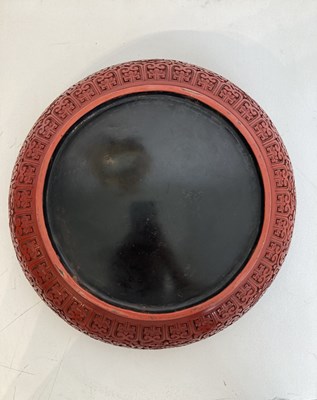 Lot 39 - A LARGE CHINESE CARVED CINNABAR LACQUER BOX AND COVER, LATE QING DYNASTY, LATE 19TH/EARLY 20TH CENTURY