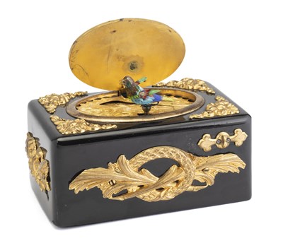 Lot 220 - A FRENCH SINGING BIRD BOX, PROBABLY BLAISE BONTEMS, PARIS, CIRCA 1865