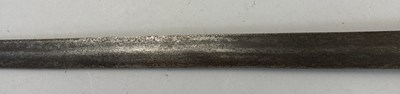 Lot 528 - A FINE SOUTH INDIAN GAUNTLET SWORD (PATA) WITH CARVED WOODEN HILT, 17TH/EARLY 18TH CENTURY, PROBABLY MYSORE, KARNATAKA