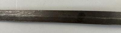 Lot 528 - A FINE SOUTH INDIAN GAUNTLET SWORD (PATA) WITH CARVED WOODEN HILT, 17TH/EARLY 18TH CENTURY, PROBABLY MYSORE, KARNATAKA