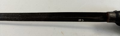 Lot 528 - A FINE SOUTH INDIAN GAUNTLET SWORD (PATA) WITH CARVED WOODEN HILT, 17TH/EARLY 18TH CENTURY, PROBABLY MYSORE, KARNATAKA