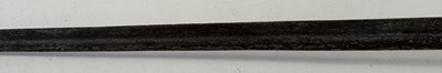 Lot 528 - A FINE SOUTH INDIAN GAUNTLET SWORD (PATA) WITH CARVED WOODEN HILT, 17TH/EARLY 18TH CENTURY, PROBABLY MYSORE, KARNATAKA