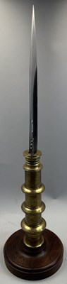 Lot 544 - A SOUTH INDIAN SPEAR HEAD (VEL), POSSIBLY BANGALORE, KARNATAKA, 17TH/18TH CENTURY