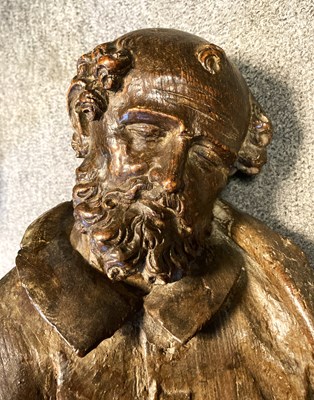 Lot 81 - A DONOR FIGURE, UPPER RHENISH, LATE 15TH / EARLY 16TH CENTURY