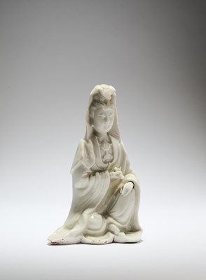 Lot 58 - A CHINESE DEHUA FIGURE OF GUANYIN