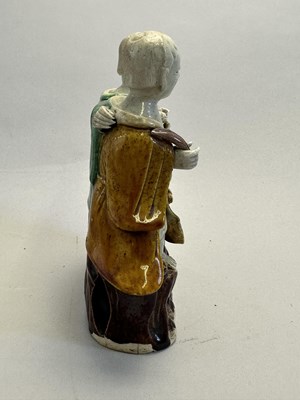 Lot 41 - A CHINESE BISCUIT GROUP OF THE HEHE ERXIAN, QING DYNASTY, KANGXI PERIOD (1662-1722)
