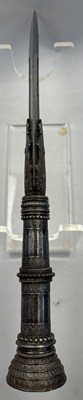 Lot 542 - A RARE SOUTH INDIAN SPEAR HEAD (SANG), 17TH CENTURY, PROBABLY MYSORE