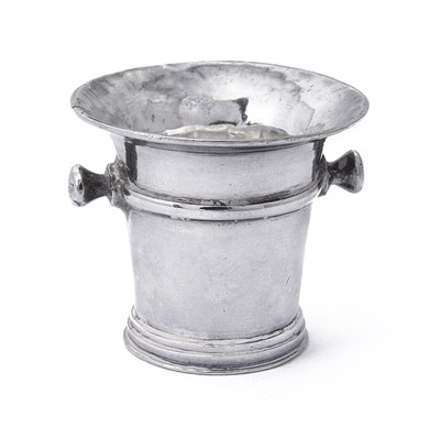 Lot 80 - A DUTCH SILVER MINIATURE MORTAR, FREDERIK VAN STRANDT II, AMSTERDAM, CIRCA 1740