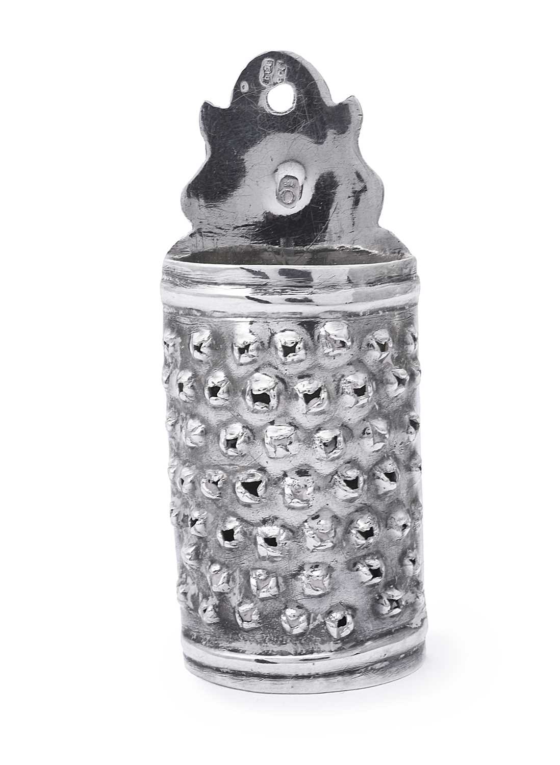 Lot 94 - A DUTCH SILVER MINIATURE NUTMEG GRATER, MARK OF FREDERIK VAN STRANDT II, AMSTERDAM, PROBABLY 1757