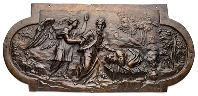 Lot 479 - â’¶ â–¡ A BRASS PLAQUE OF THE SACRIFICE OF ISAAC