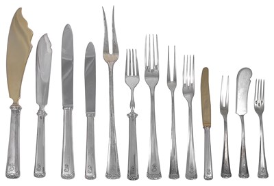 Lot 545 - A CANTEEN OF GERMAN TABLE SILVER
