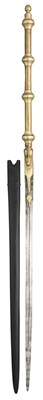 Lot 15 - A RARE NORTH INDIAN TWO HAND SWORD, 17TH/18TH CENTURY, POSSIBLY RAJASTHAN