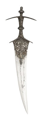 Lot 27 - A SOUTH INDIAN DAGGER (CHILANUM), 16TH/17TH CENTURY, POSSIBLY HYDERABAD