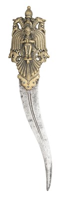 Lot 34 - A FINE SOUTH INDIAN DAGGER (BICHWA), 17TH/18TH CENTURY, POSSIBLY BANGALORE