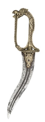 Lot 38 - AN INDIAN DAGGER (KHANJAR), 17TH/18TH CENTURY, POSSIBLY MADRAS