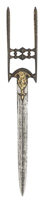 Lot 41 - AN INDIAN DAGGER (KATAR), 17TH/18TH CENTURY, POSSIBLY MYSORE