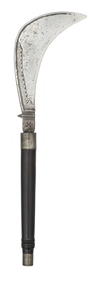 Lot 46 - A SOUTH INDIAN HATCHET (ARUVAL), 17TH/18TH CENTURY, MALABAR COAST