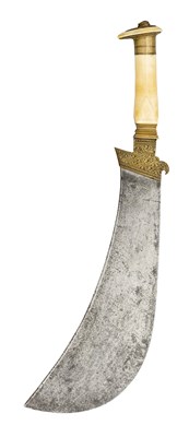 Lot 49 - ËœA SOUTH INDIAN HATCHET (AYDA KATTI), COORG, 18TH/19TH CENTURY