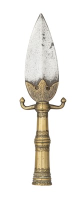 Lot 58 - A SOUTH INDIAN SPEARHEAD (VEL), 18TH CENTURY, PROBABALY MYSORE