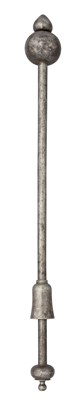 Lot 61 - A SOUTH INDIAN MACE (PIYAZI) FORMED ENTIRELY OF STEEL, 17TH/18TH CENTURY