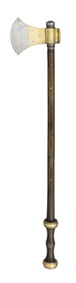 Lot 62 - A FINE SOUTH INDIAN AXE (PHARASA), 17TH/18TH CENTURY, POSSIBLY BANGALORE