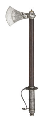 Lot 63 - A FINE SOUTH INDIAN AXE (PHARASA), LATE 17TH/18TH CENTURY, POSSIBLY MYSORE OR MALABAR COAST
