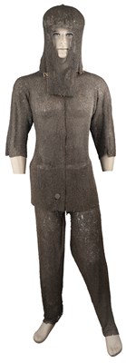 Lot 65 - A VERY FINE AND RARE NORTH INDIAN FULL ARMOUR OF MAIL, 16TH/17TH CENTURY, POSSIBLY BIKANER