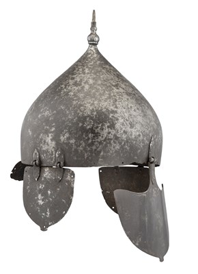 Lot 69 - A RARE SOUTH INDIAN HELMET (TOP), 16TH CENTURY