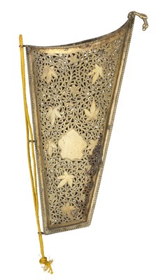 Lot 83 - A SOUTH INDIAN GILT-BRASS QUIVER FOR TARGET ARROWS, 18TH/19TH CENTURY