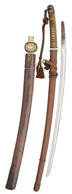 Lot 95 - A JAPANESE OFFICER'S SHIN-GUNTÃ” (MILITARY SWORD), 1943-1945