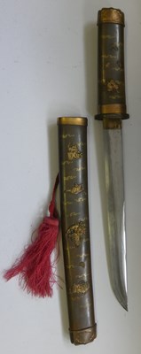 Lot 110 - A JAPANESE TANTÃ” (DAGGER), 20TH CENTURY