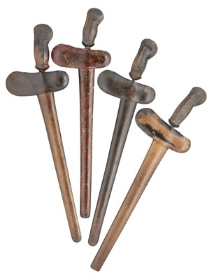 Lot 133 - FOUR SOUTH EAST ASIAN DAGGERS (KRIS), BALI, 19TH CENTURY