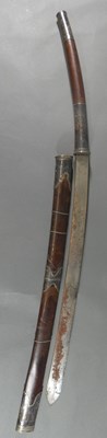 Lot 136 - A BURMESE SILVER-MOUNTED SWORD (DHA), LATE 19TH/20TH CENTURY