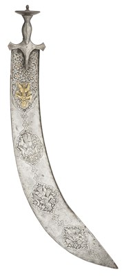 Lot 147 - AN INDIAN EXECUTIONER'S SWORD (TEGHA), LATE 19TH CENTURY